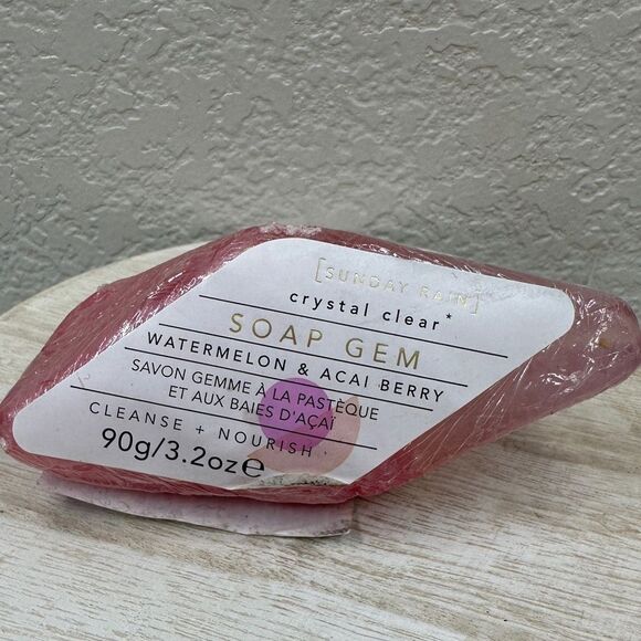 $5 🌙 Sunday Rain Soap Gem 💎 🆕 Watermelon 🍉 Acai‎ - Picture 1 of 3